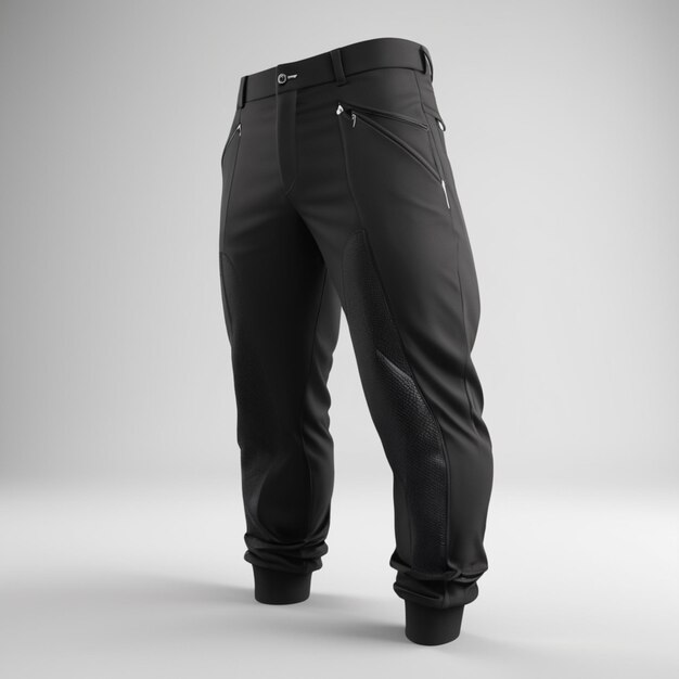 PSD Черные брюки на белом фоне