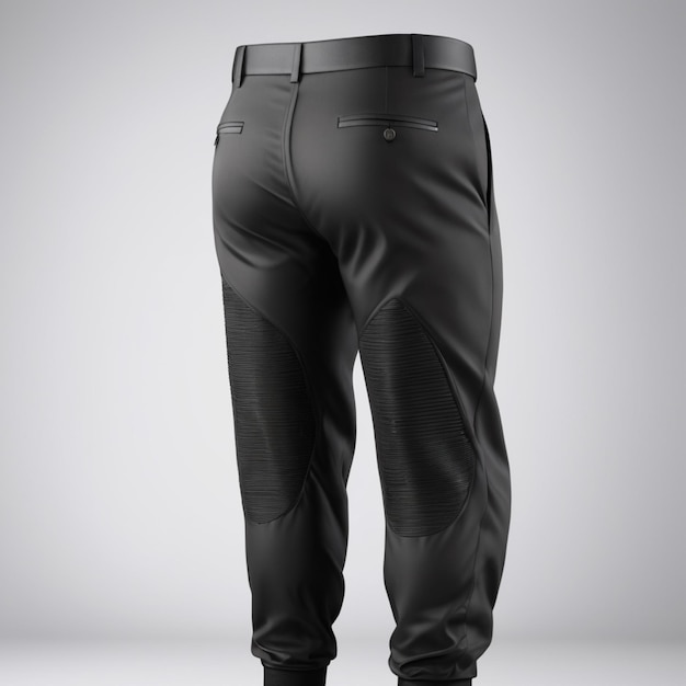PSD black trouser psd on a white background