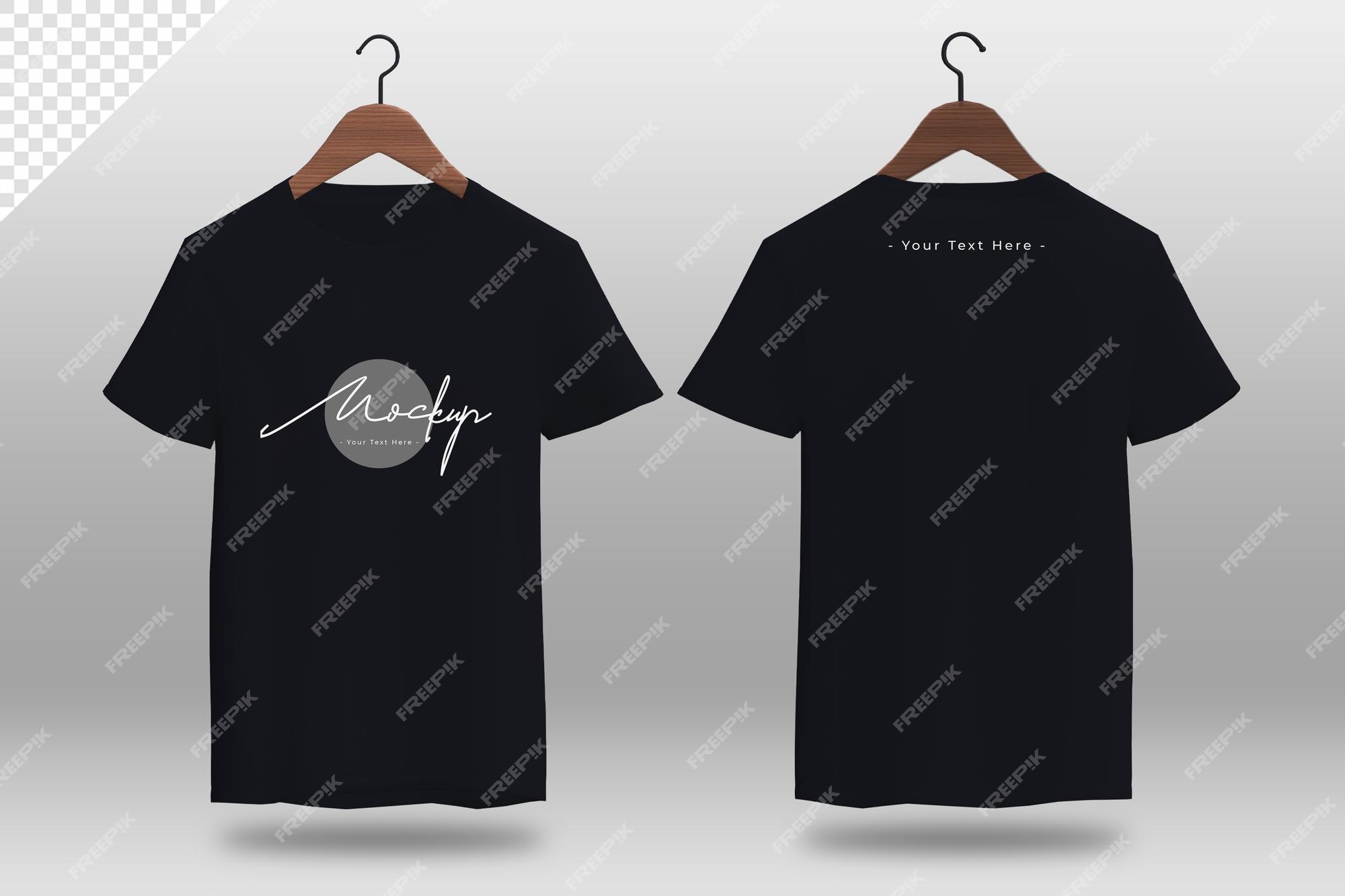 Premium PSD | Black tshirt mockup