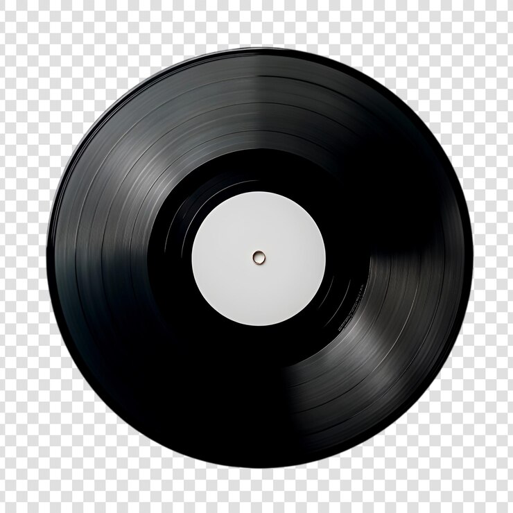 Black Vinyl Record Blank Label Music Nostalgia