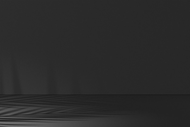 Black wall product background mockup psd