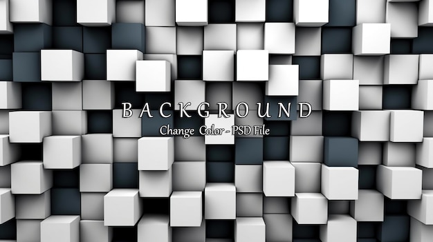 Black white abstract square pattern background ai generated image