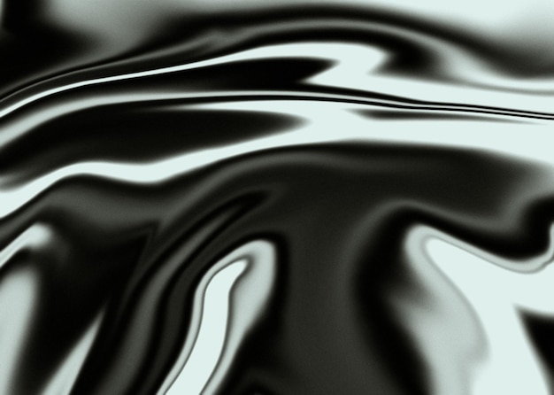 A black and white background with a silver shiny material.