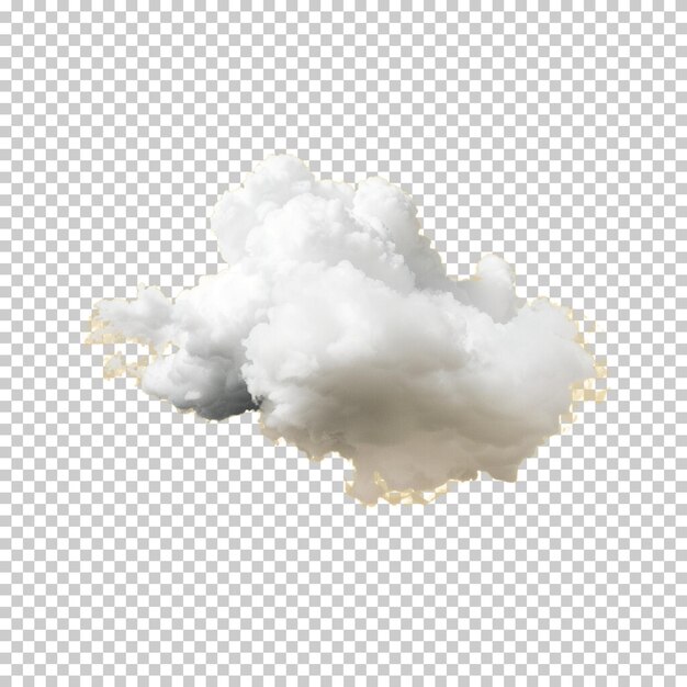 PSD black and white fluffy cloud png isolated on transparent background