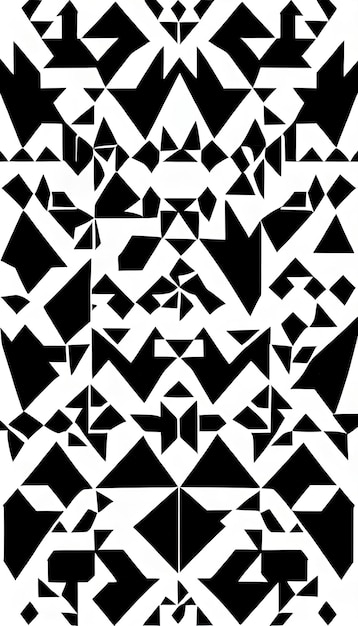 PSD a black and white geometric design