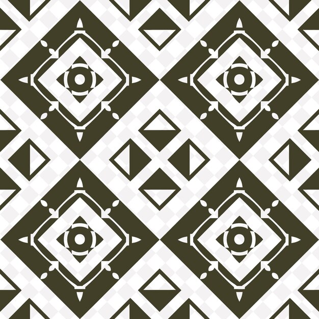 A black and white pattern with a diamond in the middle