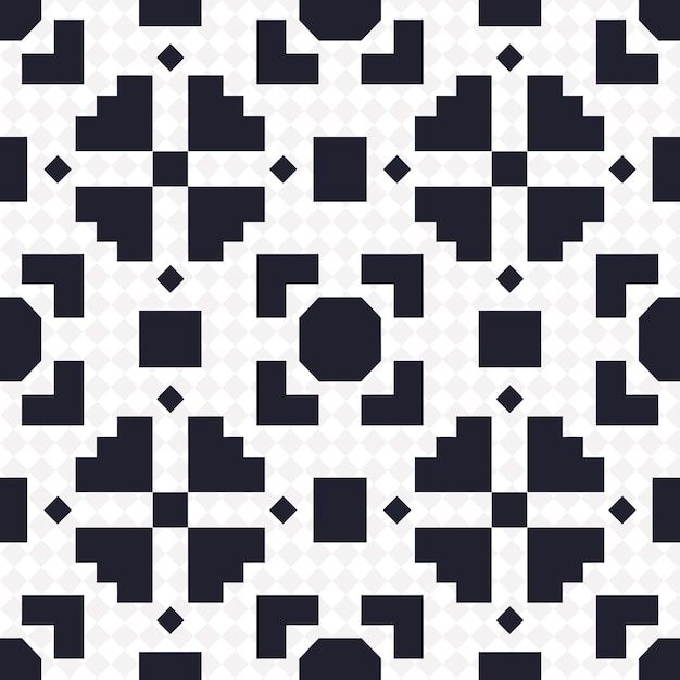 PSD a black and white pattern with a square and a square in the middle