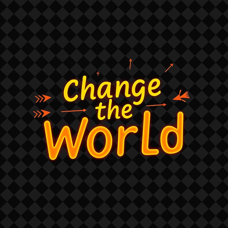 PSD a black and white photo of a black and yellow poster with a quote from the world