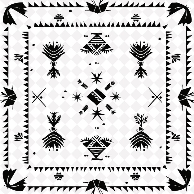 PSD a black and white photo of a diamond and geometric design