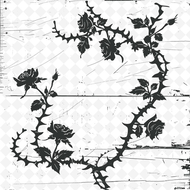 A black and white photo of a floral design with the word quot rose quot on it