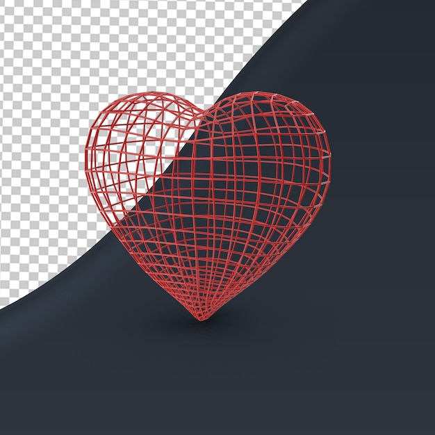 a black and white photo of a red heart with a black border and the word love on it.