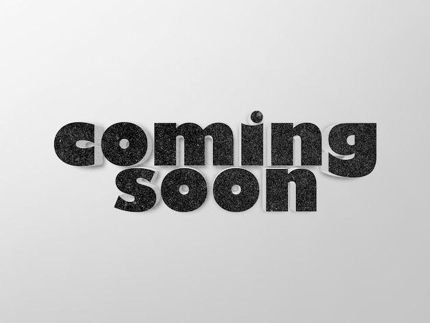 a black and white photo of a sign that says coming soon