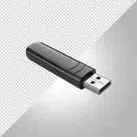 PSD a black and white photo of a usb sticker