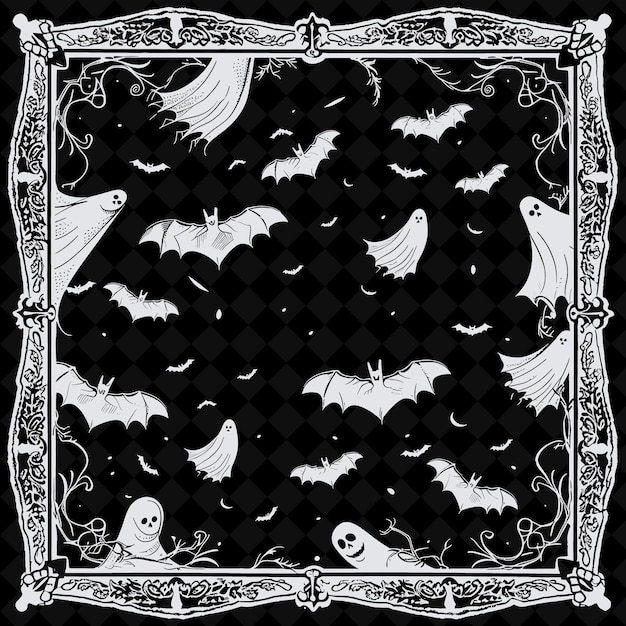 PSD a black and white photo of a white wall with bats and the words bats