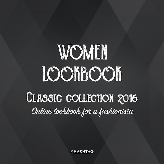 PSD a black and white poster for womens fashion collection