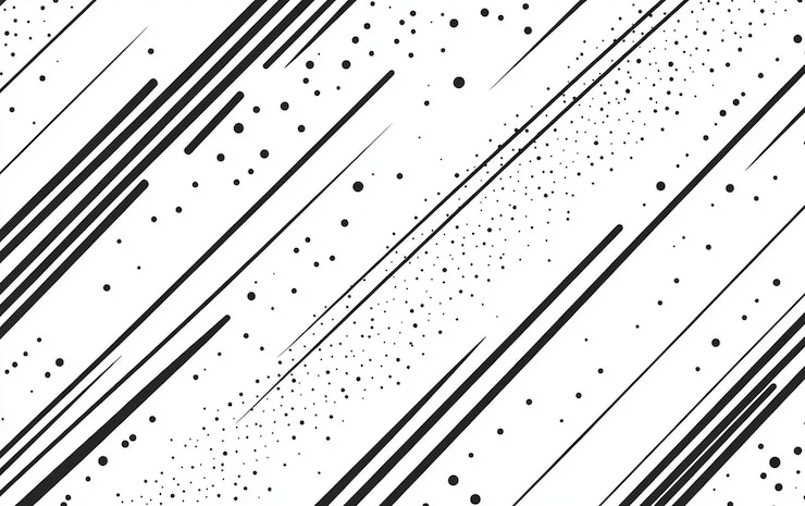 PSD black and white seamless pattern with diagonal lines vector illustration on a simple background