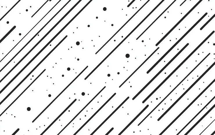 PSD black and white seamless pattern with diagonal lines vector illustration on a simple background