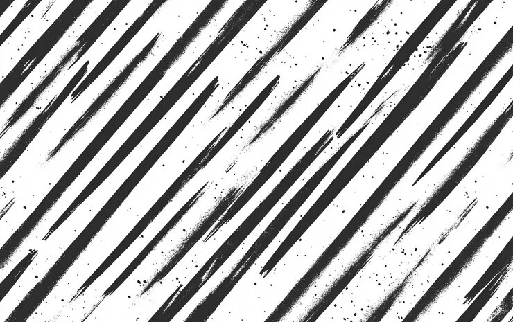 PSD black and white seamless pattern with diagonal lines vector illustration on a simple background