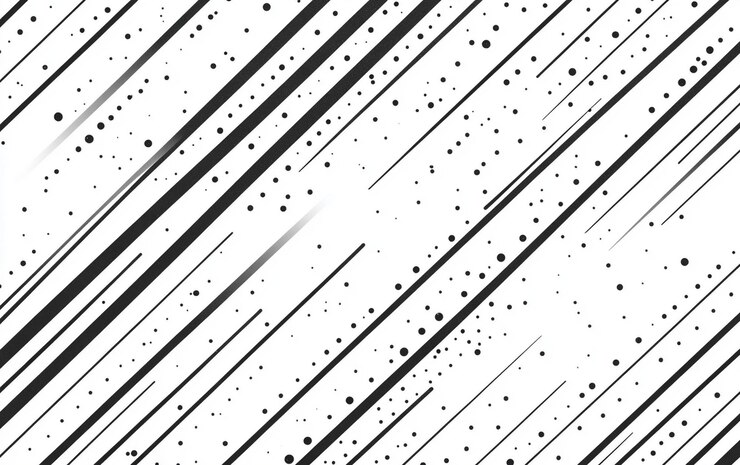 PSD black and white seamless pattern with diagonal lines vector illustration on a simple background