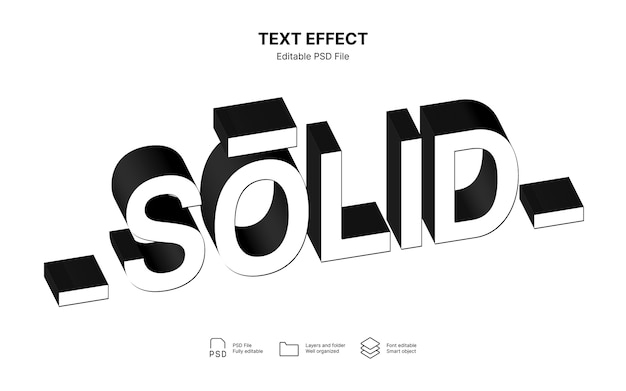 PSD black and white text effect