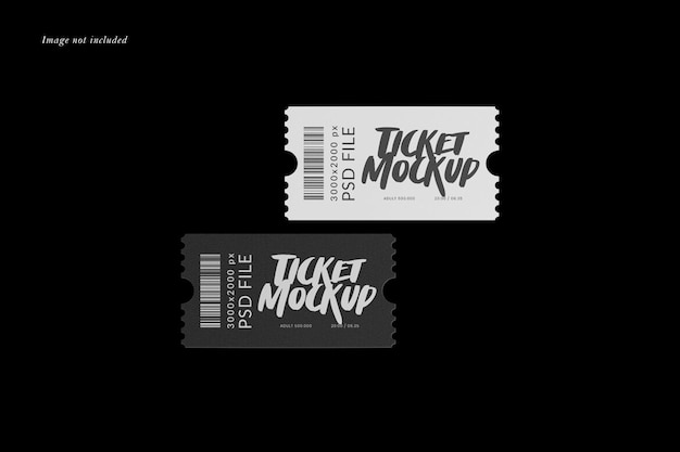 a black and white ticket that says  ticket