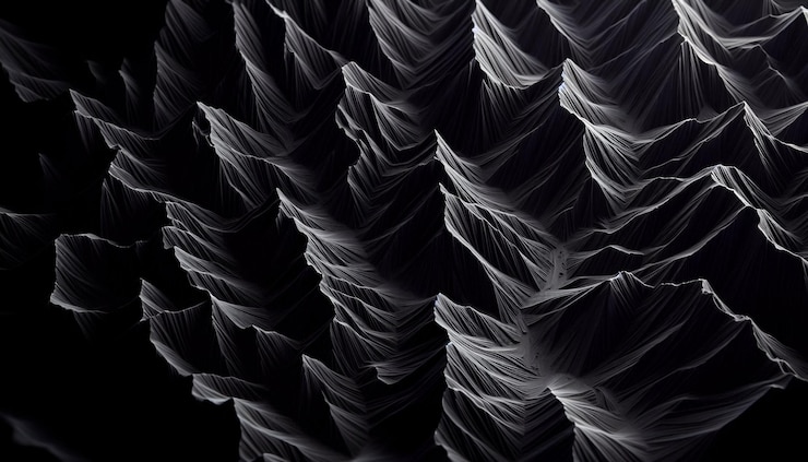 PSD black and white topography with wave pattern
