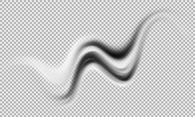 Black and white wavy lines with grain effect