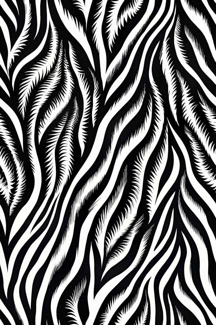 PSD black and white zebra spot pattern