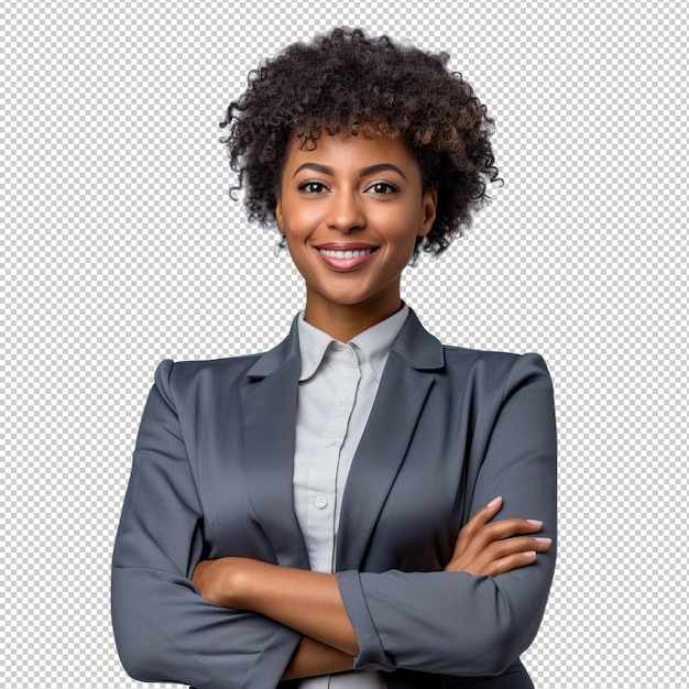 PSD black woman real estate agent psd transparent white isol