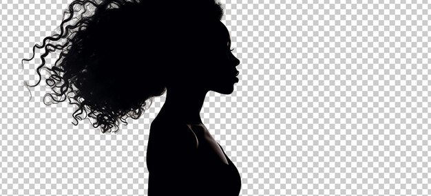 PSD black woman silhouette black awareness