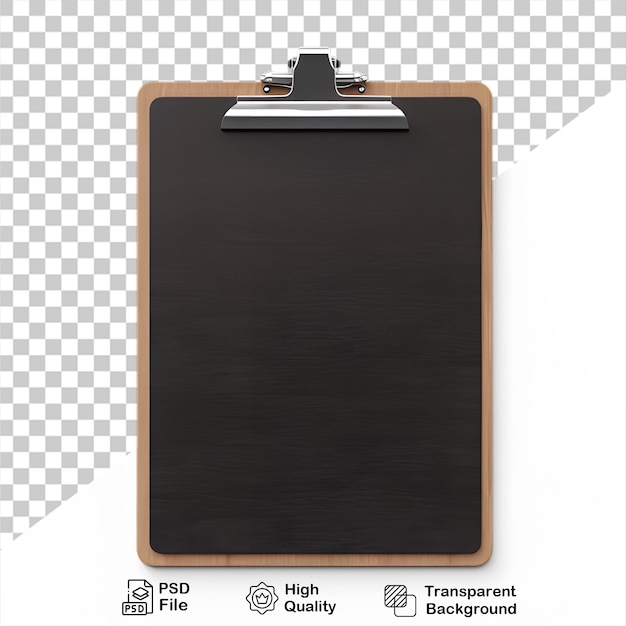 PSD Черная деревянная бумага изолирована на прозрачном фоне включает в себя png-файл