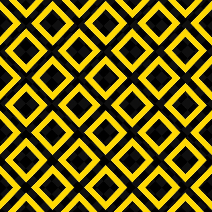 PSD a black and yellow background with a pattern of squares and the word quot in black and yellow quot