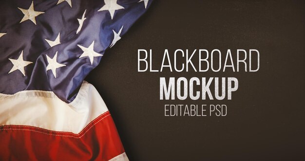 PSD blackboard mockup для фотошопа