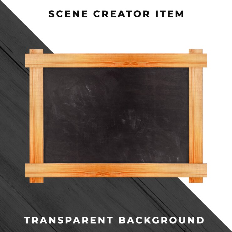 PSD blackboard object transparant psd