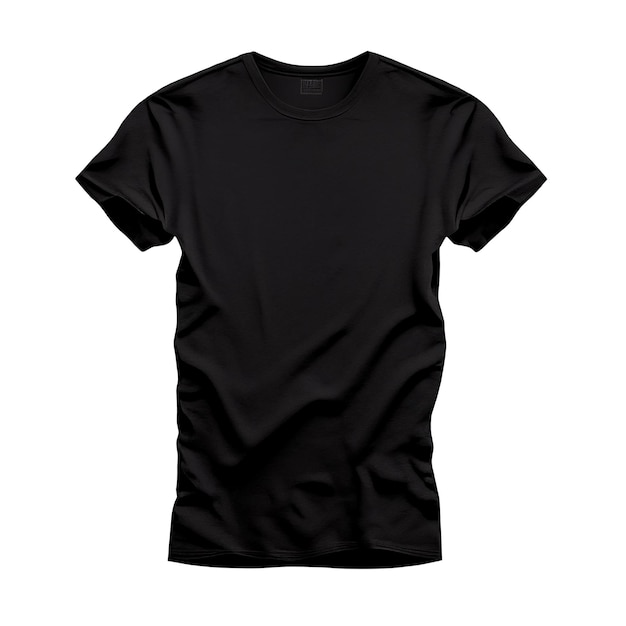 Blacke TShirt Mockup sjabloon voor ontwerp print ai gegenereerd