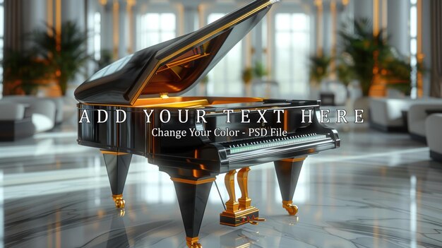 PSD blackgold grand piano