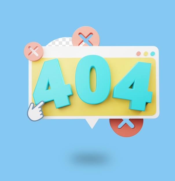 PSD błąd renderowania 3d 404 strona internetowa