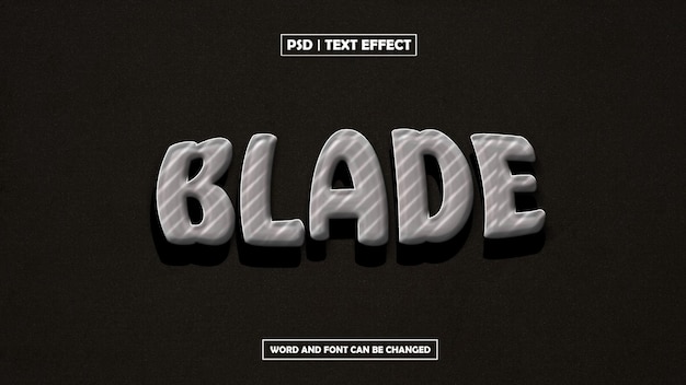 blade text effect