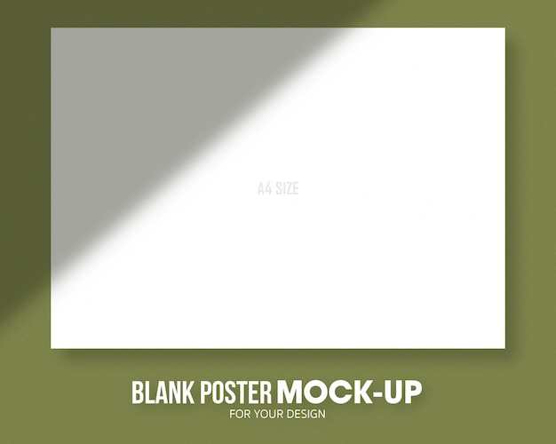 PSD blanco poster a4-formaat mockup