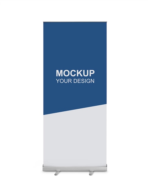 Blanco roll-up display banner mockup