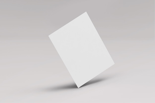 Blank A4 papier Flyer sjabloon mockup PSD