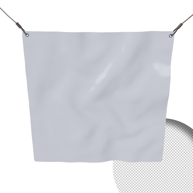 PSD 白紙の横断幕の旗