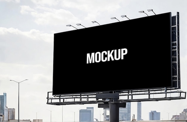 PSD blank billboard mockup