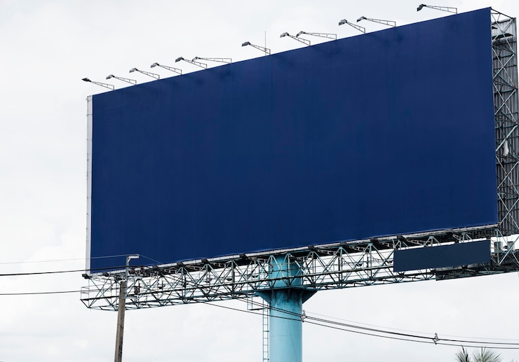 PSD blank billboard mockup