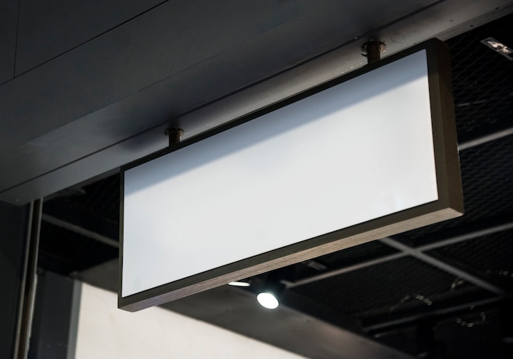 PSD blank billboard mockup