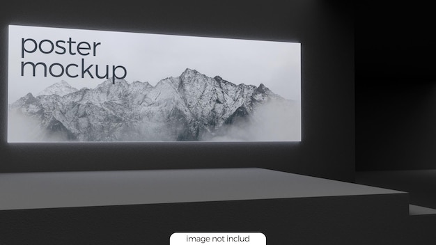 Blank billboard mockup