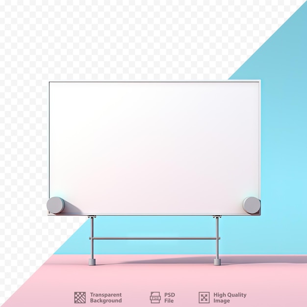 PSD blank billboard on transparent background