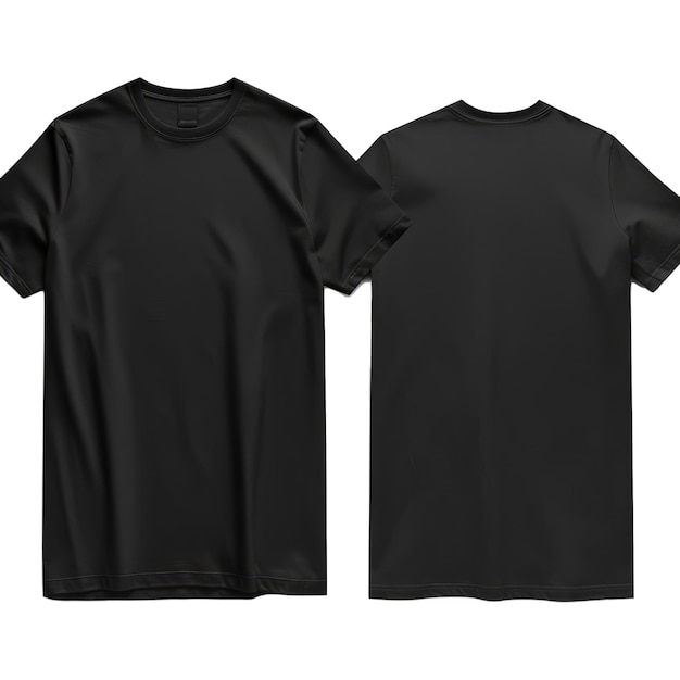 PSD blank black shirt mock up template