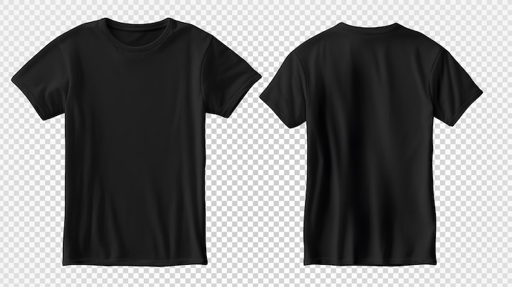 Premium PSD | Blank black tshirt mockup close up black tshirt on ...