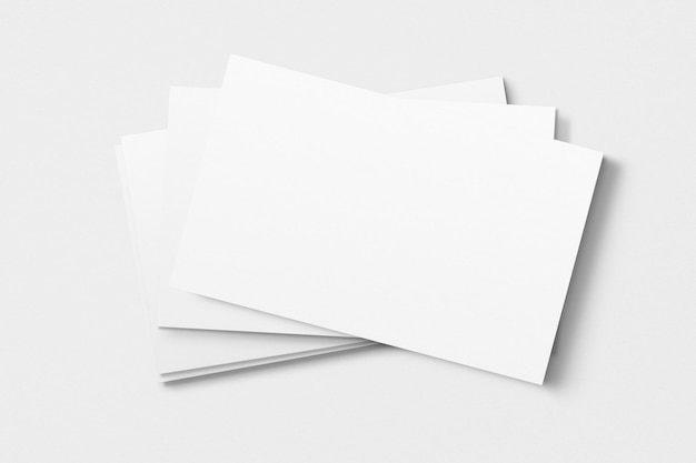 PSD blank business card mockup design